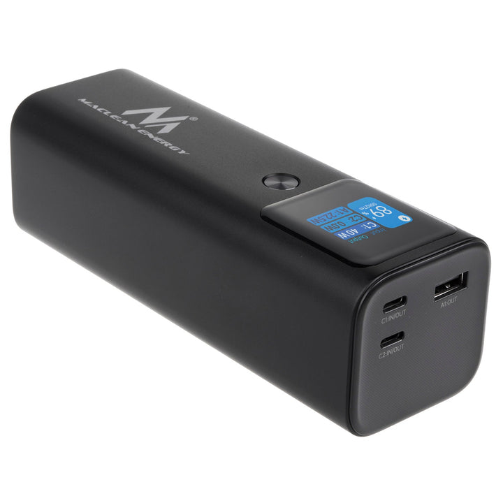 Мобилна батерия Power Bank Maclean, 24600mAh, Power Delivery (PD) 140W, бързо/супер зареждане, 88,56Wh, 2x Typ-C, USB, MCE335