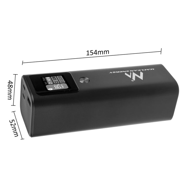 Мобилна батерия Power Bank Maclean, 24600mAh, Power Delivery (PD) 140W, бързо/супер зареждане, 88,56Wh, 2x Typ-C, USB, MCE335