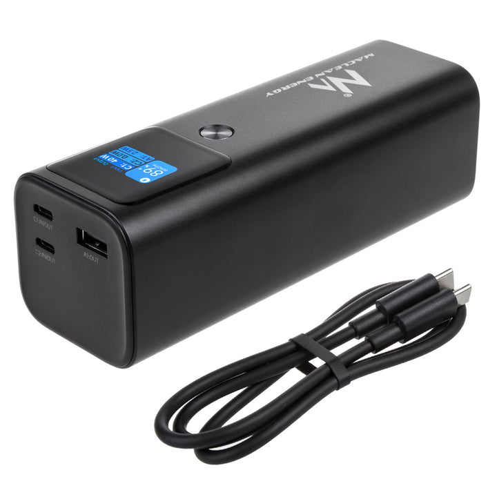 Мобилна батерия Power Bank Maclean, 24600mAh, Power Delivery (PD) 140W, бързо/супер зареждане, 88,56Wh, 2x Typ-C, USB, MCE335