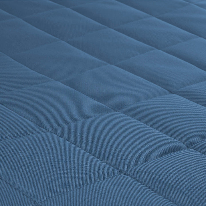 Saltea pentru caini si pisici Vigo Checked, 80 x 60 x 5 cm, albastru - alb