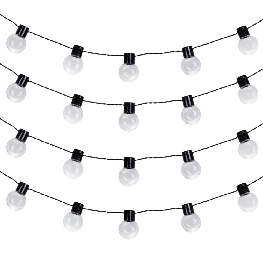 Maclean 2-в-1 слънчеви LED градински верижни светлини, IP44, 3W, 10lm, 3000K, 2*600 mAh батерия, 5V DC, 7m, MCE424