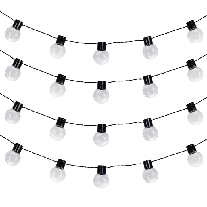 Maclean 2-в-1 слънчеви LED градински верижни светлини, IP44, 3W, 10lm, 3000K, 2*600 mAh батерия, 5V DC, 7m, MCE424