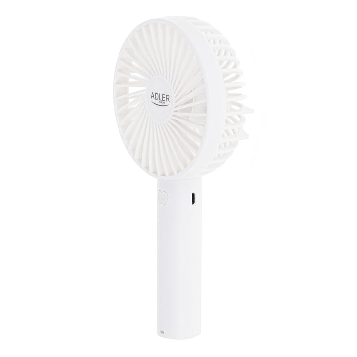 Mini ventilator, Adler, Portabil, 9 cm 3,5” USB, alb