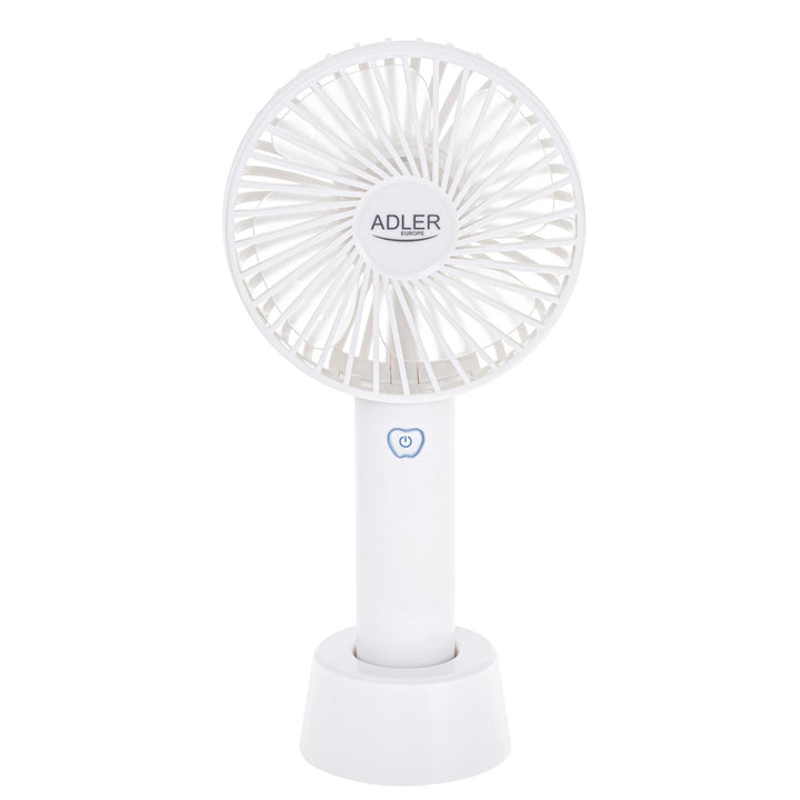 Mini ventilator, Adler, Portabil, 9 cm 3,5” USB, alb