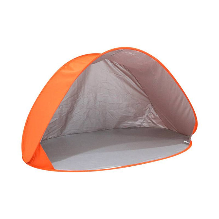 Cort de plaja copii, pop-up Junior, impermeabil, portocaliu, 145x100x88 cm