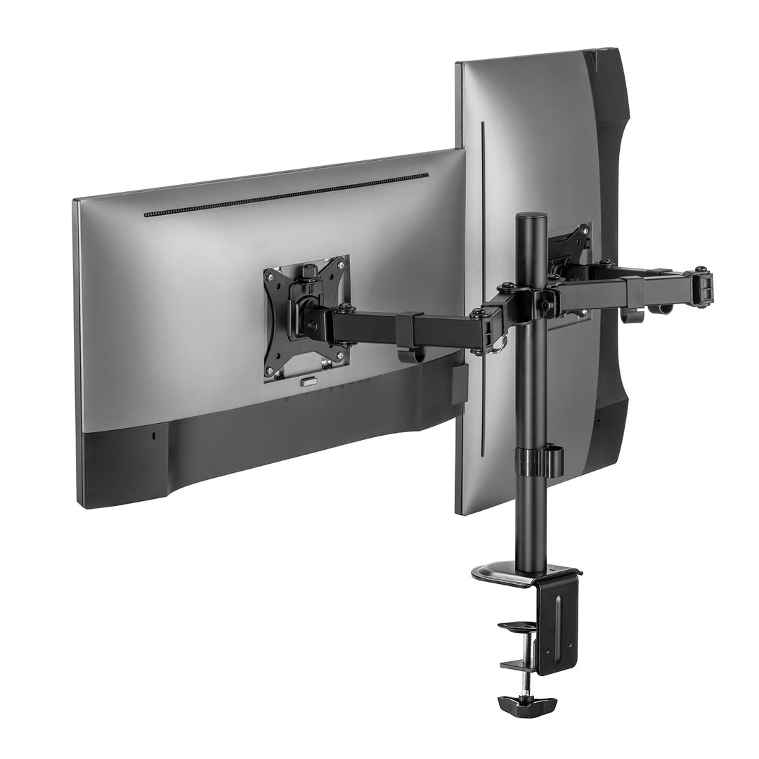 Маклин монтаж за 2 монитора, VESA 75x75 и 100x100, 17-32", 2x 9 кг, MC-754N