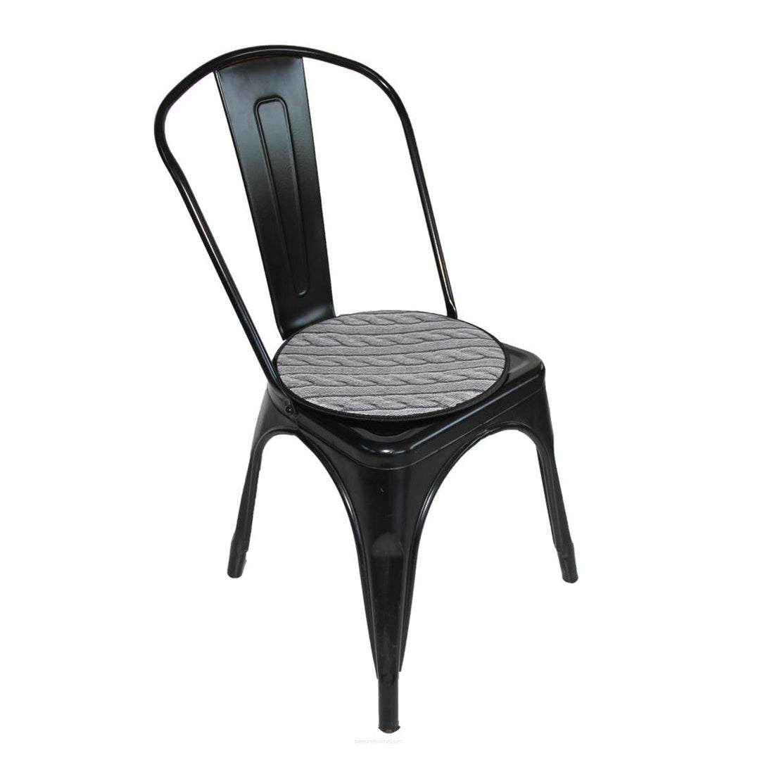 Възглавница за стол Bertoni, декоративна, филц, 35 см, плетена, EE0064
