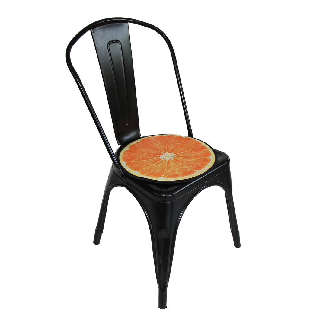 Възглавница за стол Bertoni, декоративна, филц, 35 см, оранжева, EE0066