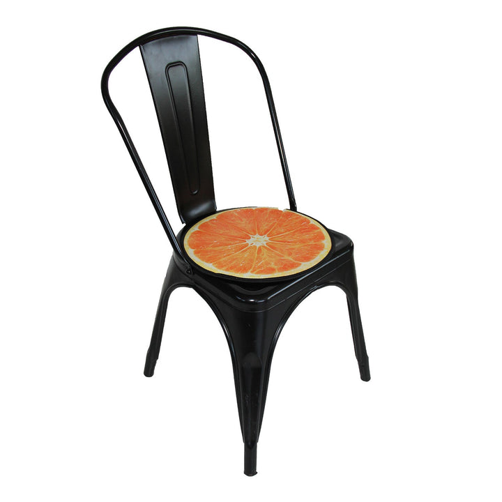 Възглавница за стол Bertoni, декоративна, филц, 35 см, оранжева, EE0066