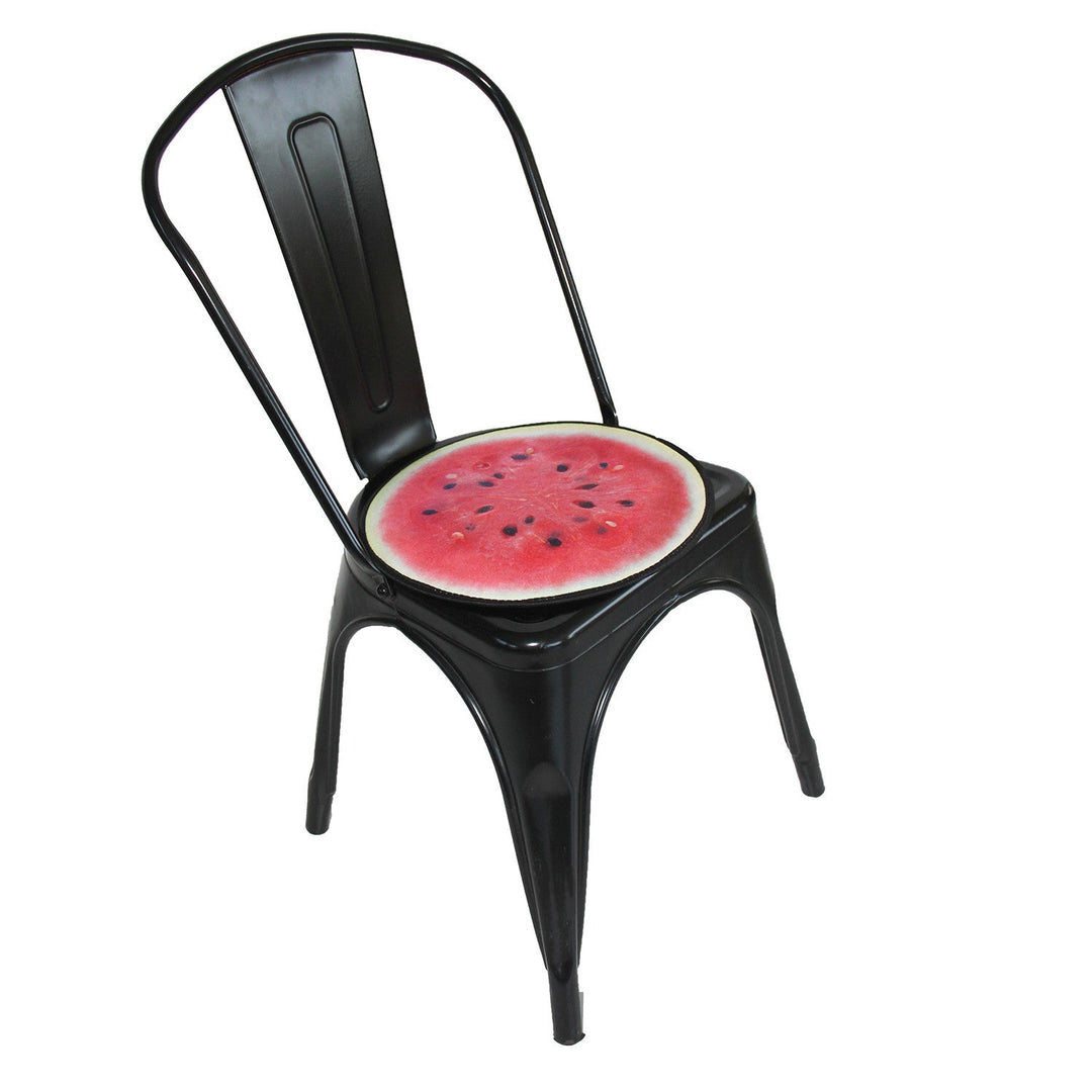 Възглавница за стол Bertoni, декоративна, филц, 35 см, диня, EE0069