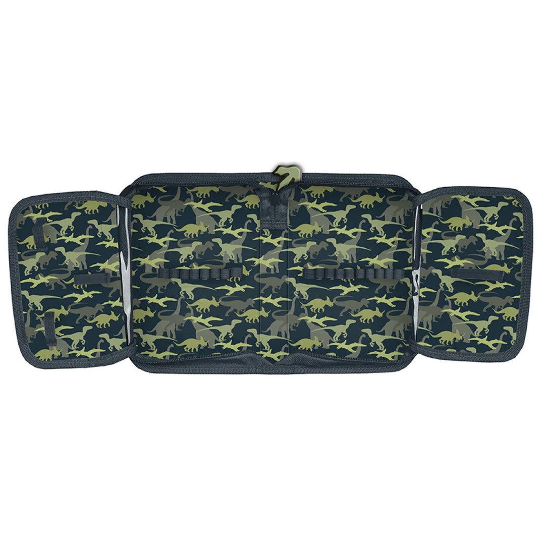 Пенал без съдържание Динозавър Paso PP23DZ-P001BW 19,5 x 13 x 3,5 cm
