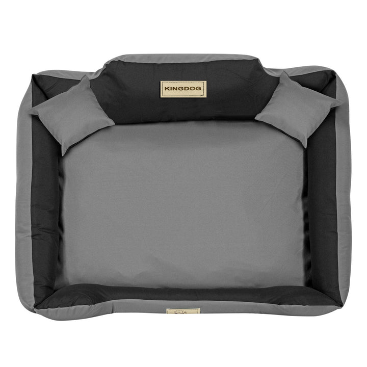KINGDOG KINMIC115/95C-SZ легло за куче, 115x95 cm, сиво и черно