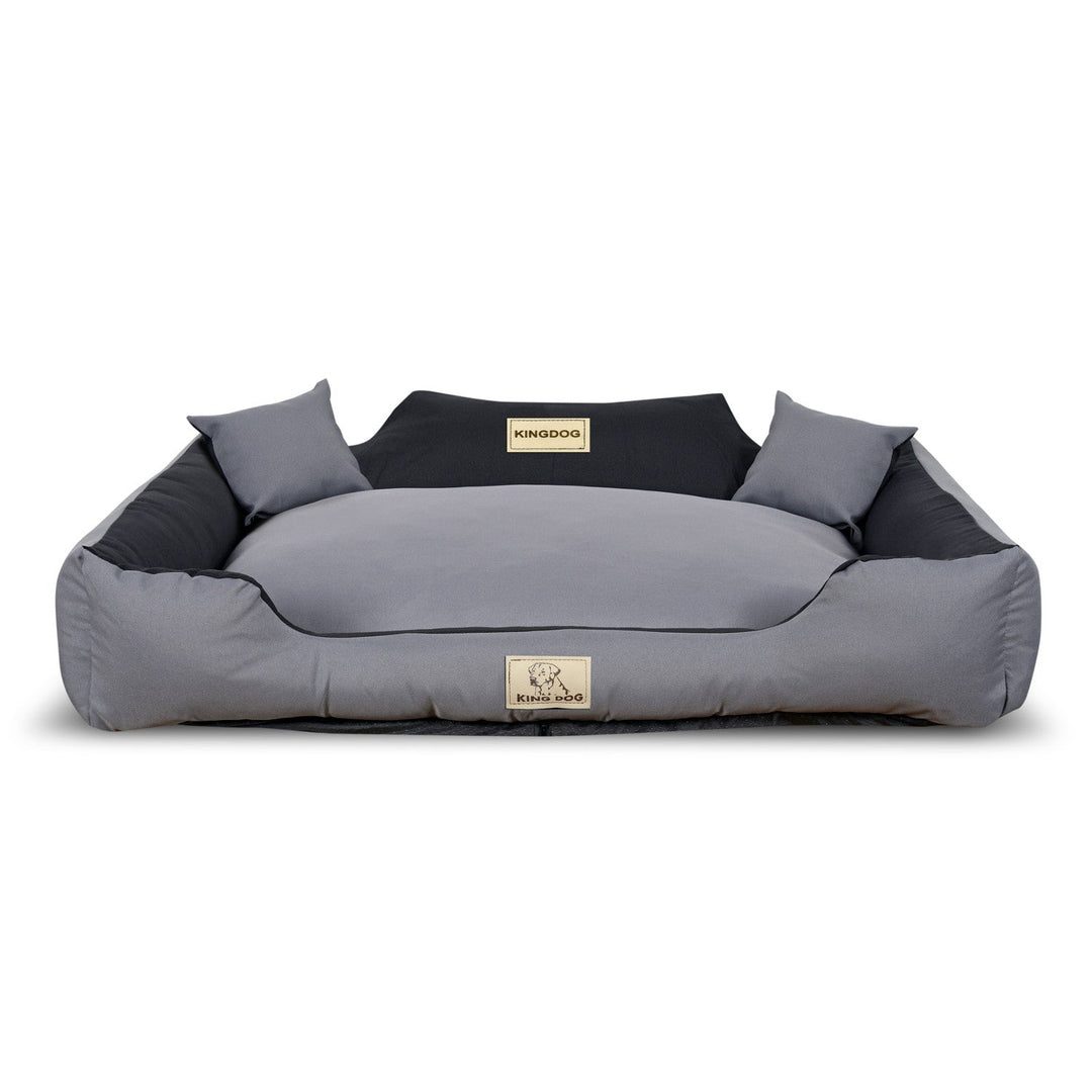 KINGDOG KINMIC115/95C-SZ легло за куче, 115x95 cm, сиво и черно