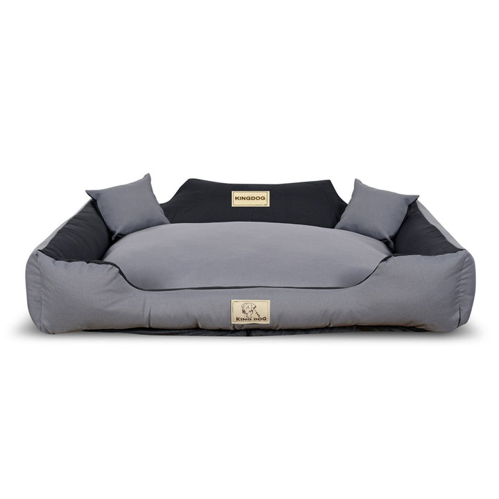 KINGDOG KINMIC115/95C-SZ легло за куче, 115x95 cm, сиво и черно