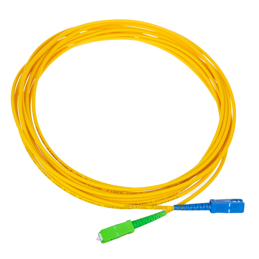 Оптичен пач корд Maclean, SC/APC-SC/UPC SM 9/125 LSZH, едномодов, дължина 5 m, симплекс, G657A2, MCTV-403