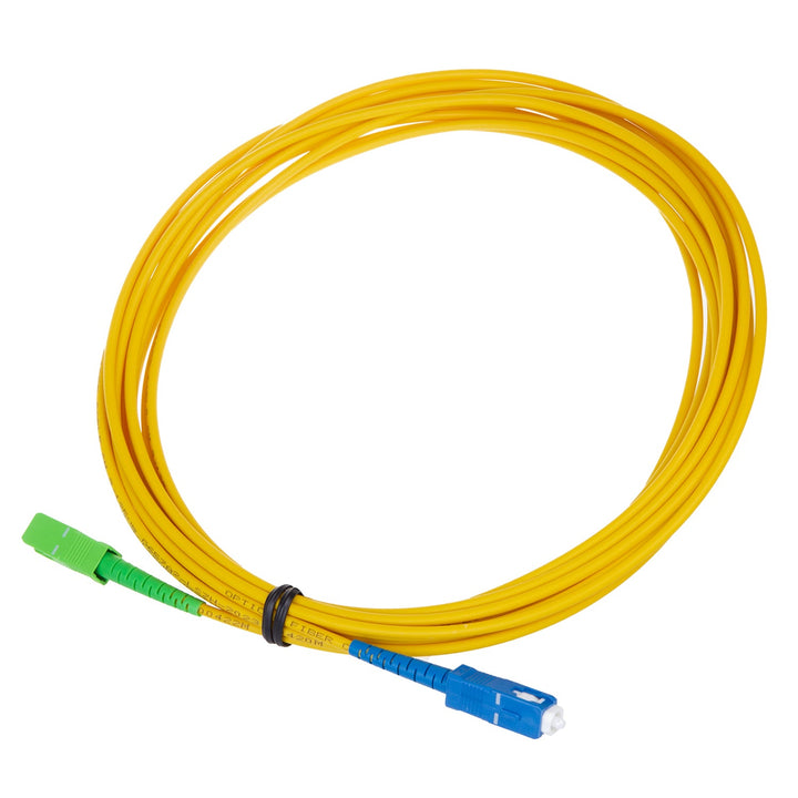 Оптичен пач корд Maclean, SC/APC-SC/UPC SM 9/125 LSZH, едномодов, дължина 5 m, симплекс, G657A2, MCTV-403