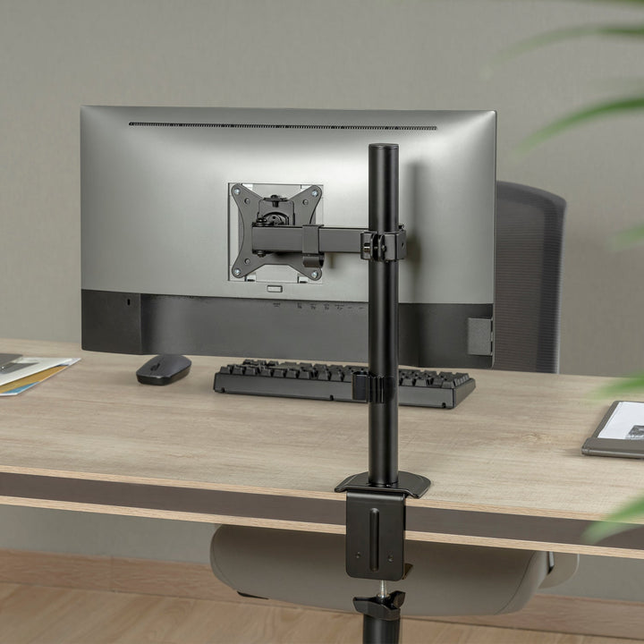 Монтажна стойка за LCD монитор Maclean, с едно рамо, VESA 75x75 и 100x100, 17-32", 9 кг, MC-572N