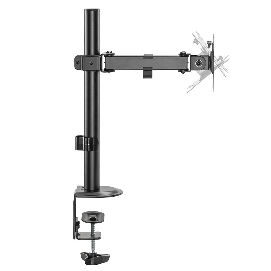Монтажна стойка за LCD монитор Maclean, с едно рамо, VESA 75x75 и 100x100, 17-32", 9 кг, MC-572N