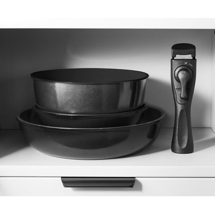 Комплект от 7 тигана Maestro, незалепващо покритие, подвижна дръжка, MR-4800-7