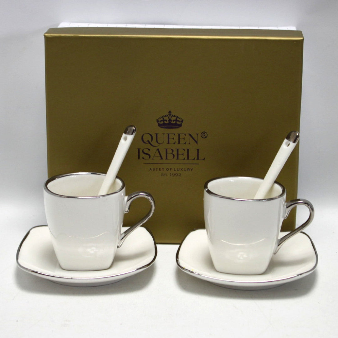 Порцеланови чаши за еспресо Queen Isabell с чинийки, комплект W23SV06-06471