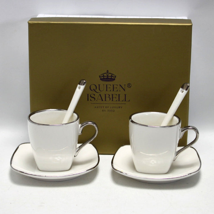 Порцеланови чаши за еспресо Queen Isabell с чинийки, комплект W23SV06-06471