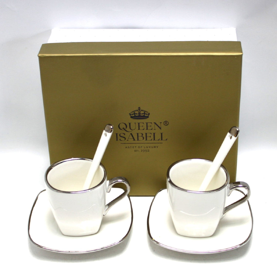 Порцеланови чаши за еспресо Queen Isabell с чинийки, комплект W23SV06-06471