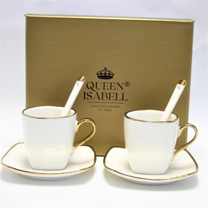 Порцеланови чаши за еспресо Queen Isabell с чинийки, комплект W23GD06-06464