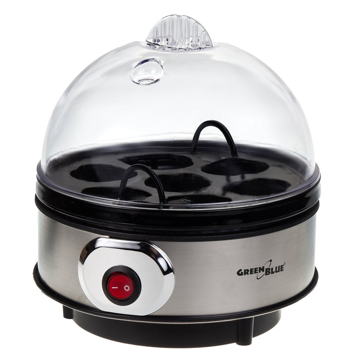 GreenBlue автоматична машина за варене на яйца, мощност 400 W, за до 7 яйца, мерителна чаша, 220-240 V~, 50 Hz, GB572