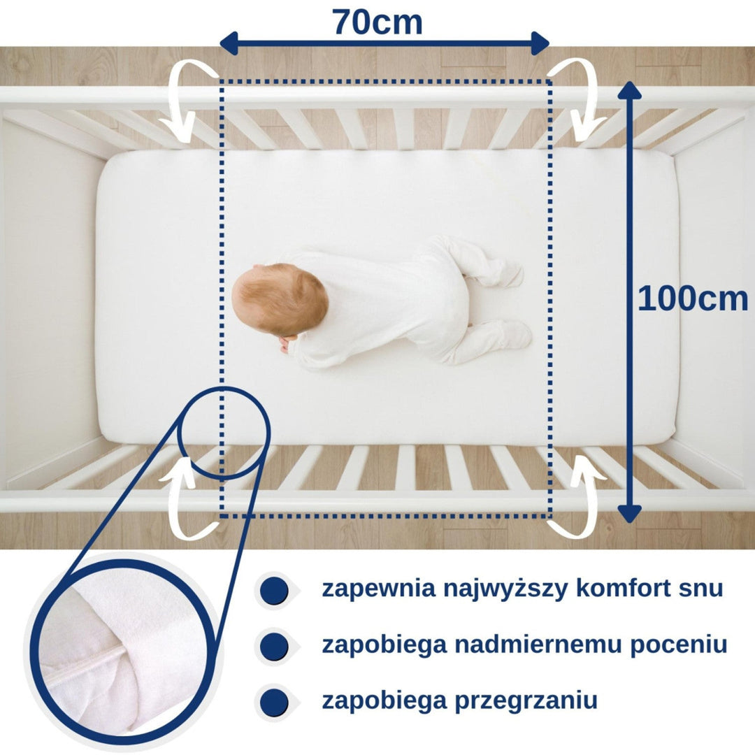 Snibbs водоустойчив протектор, гумирана хавлиена материя, 70x100 cm