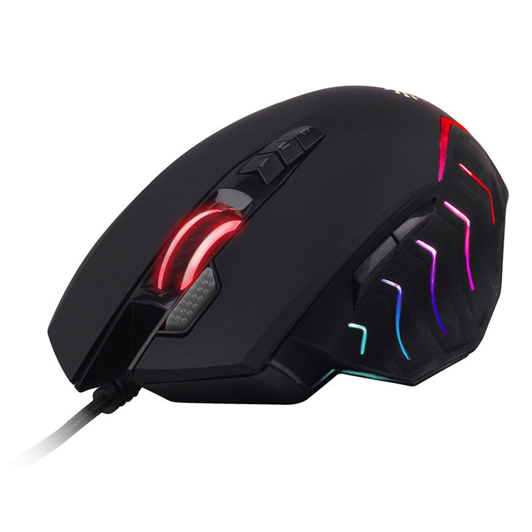 A4TECH геймърска мишка, USB, 8000 DPI, метални плъзгачи, J95 RGB Pixart (активирана)
