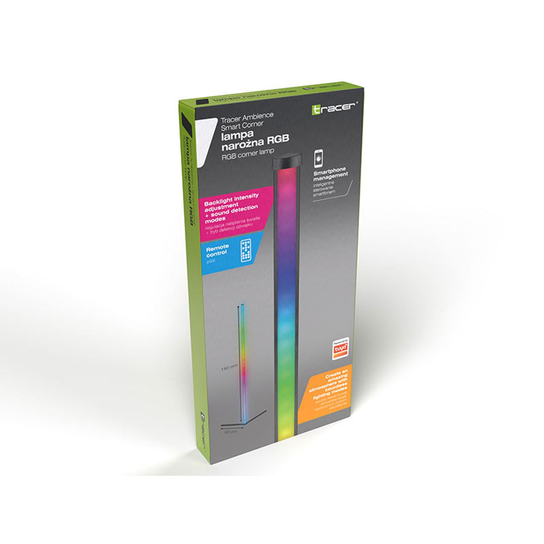 RGB TRACER Амбиентна ъглова лампа - Smart Corner 12 режима на осветление