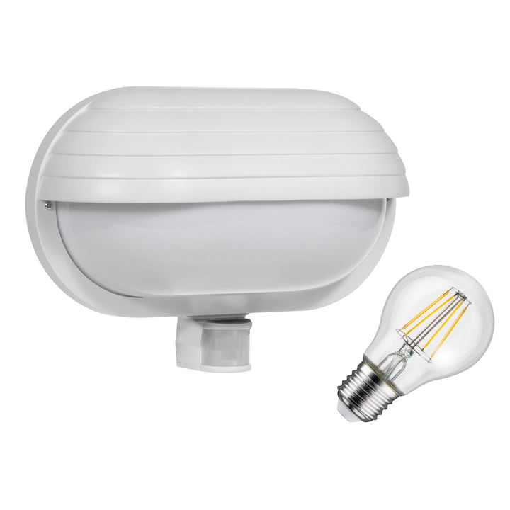 Стена лампа Maclean, с PIR сензор, макс. 60W, 180°, MCE33 W + LED 11W