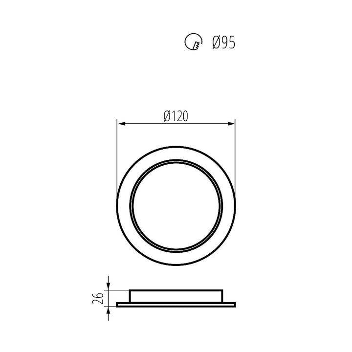 5x Maclean LED тавански панел, вграден SLIM, 9W, неутрално бял 4000K, 120*26mm, 900lm, MCE371 R