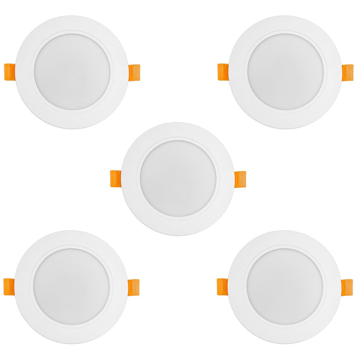 5x Maclean LED тавански панел, вграден SLIM, 9W, неутрално бял 4000K, 120*26mm, 900lm, MCE371 R