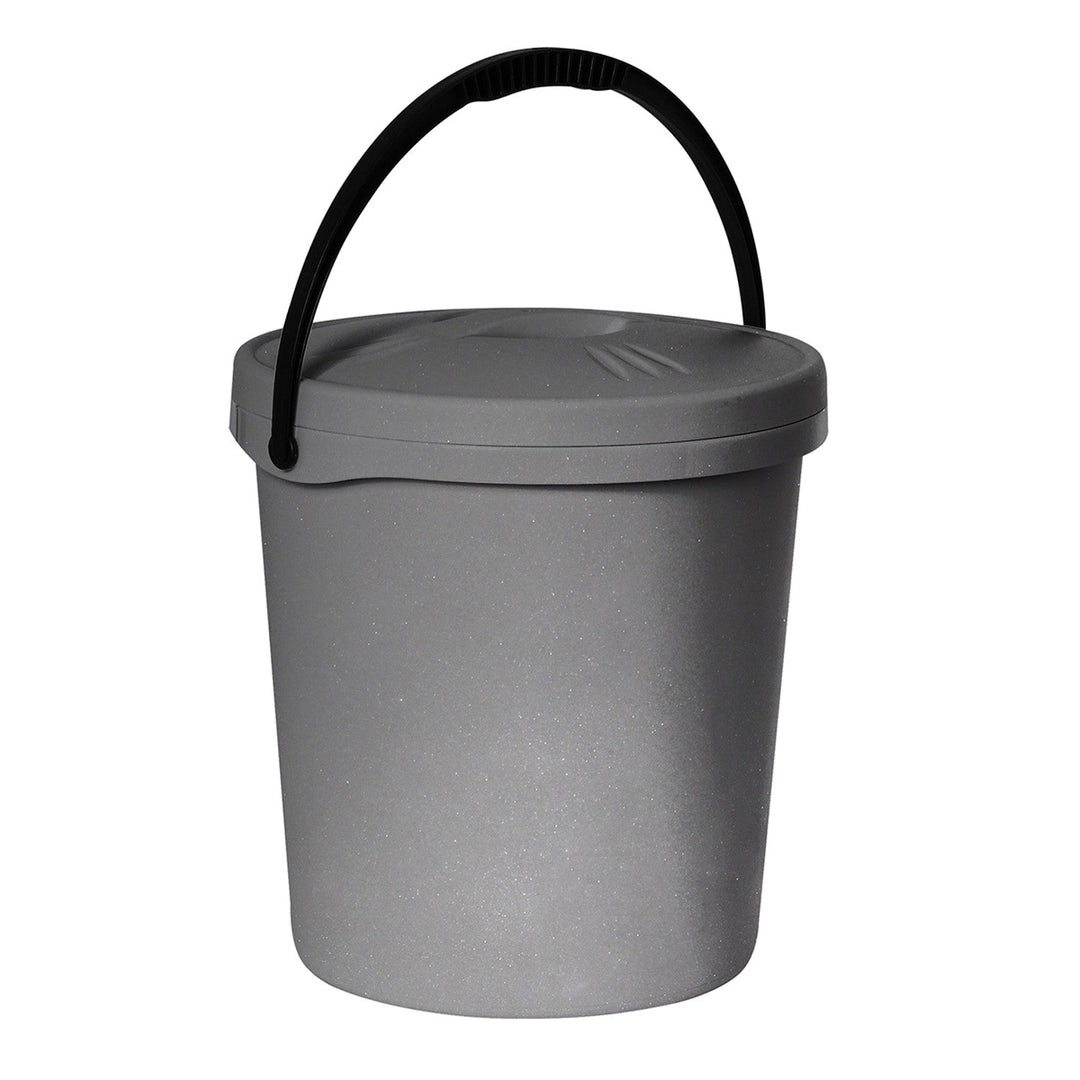 Plast Team кофа, капак, дръжка, 16 литра, сребриста, 2062