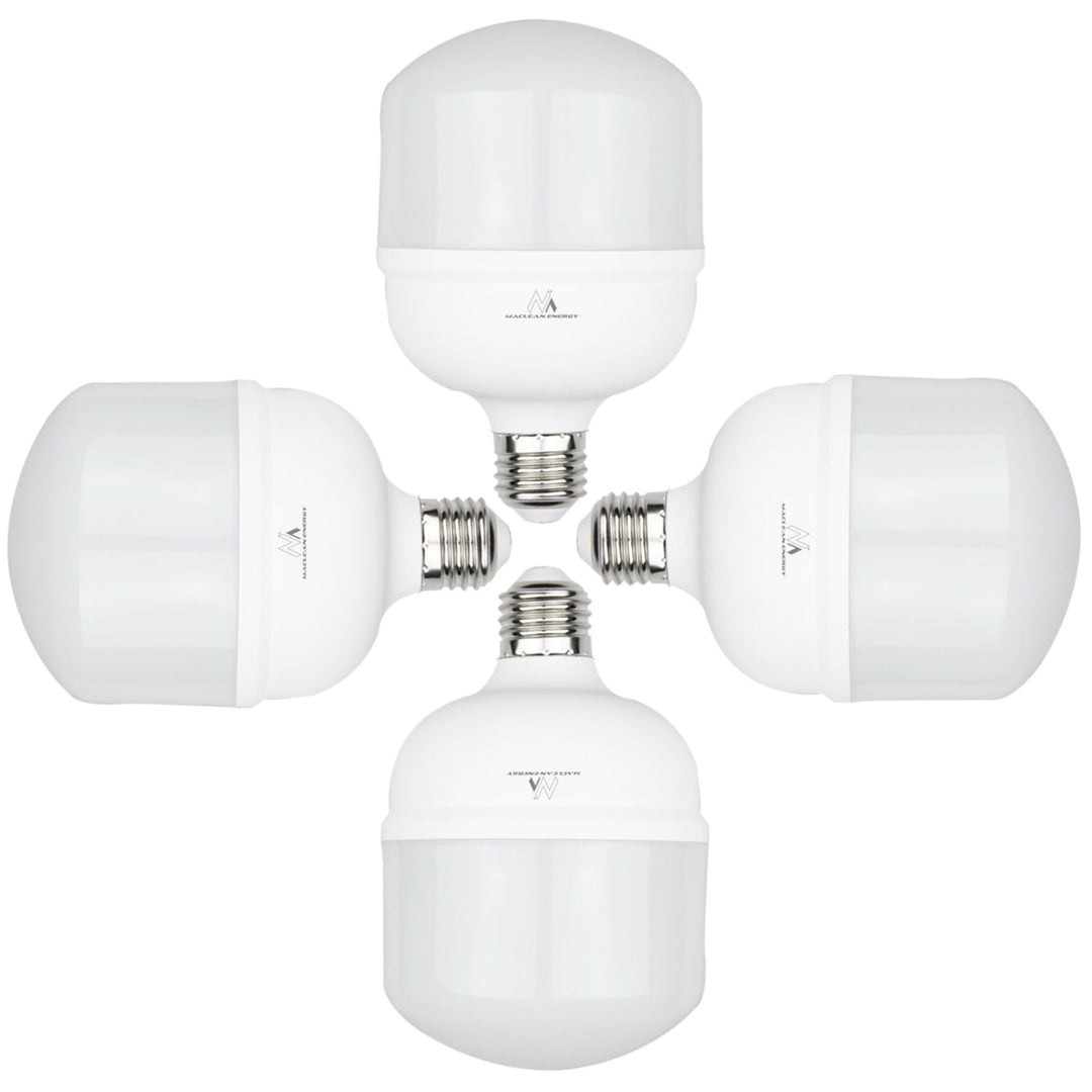 4x Maclean LED крушка, E27, 28W, 220-240V AC, студено бяло, 6500K, 2940lm, MCE302 CW