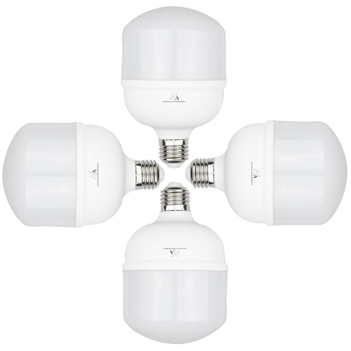 4x Maclean LED крушка, E27, 28W, 220-240V AC, студено бяло, 6500K, 2940lm, MCE302 CW