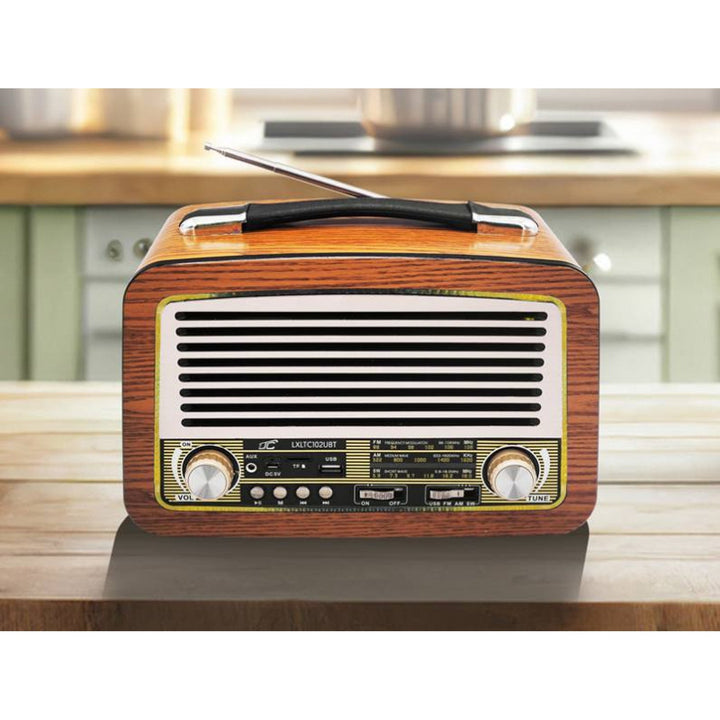 Преносимо радио LTC, телескопична антена, Bluetooth, FM/AM/SW, Olza Retro