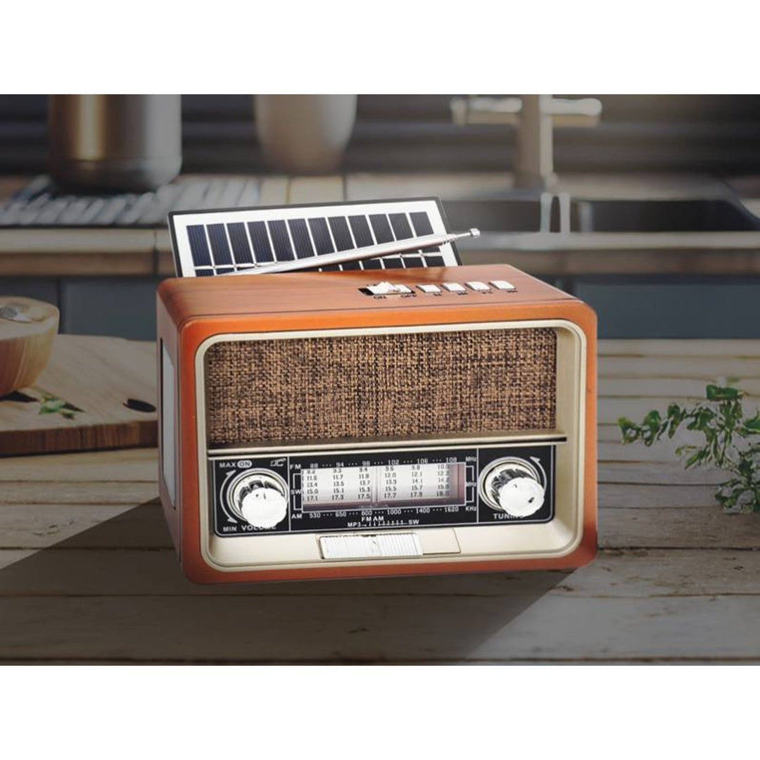 Преносимо радио LTC, Bluetooth, FM/AM/SW, USB, соларен панел, LXLTC103UBT