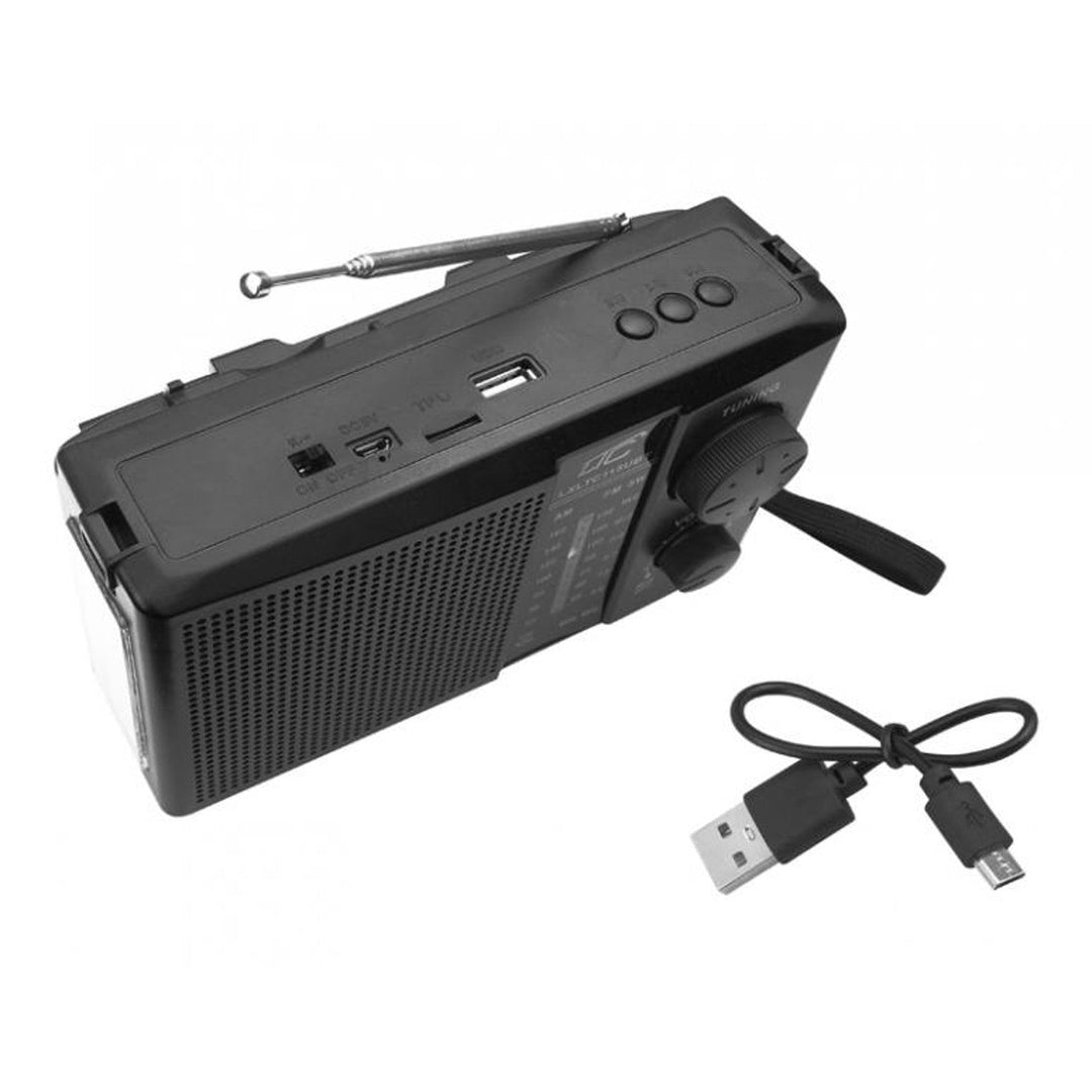 Преносимо радио LTC, Bluetooth, FM/AM/SW, соларен панел, LXLTC115UBT