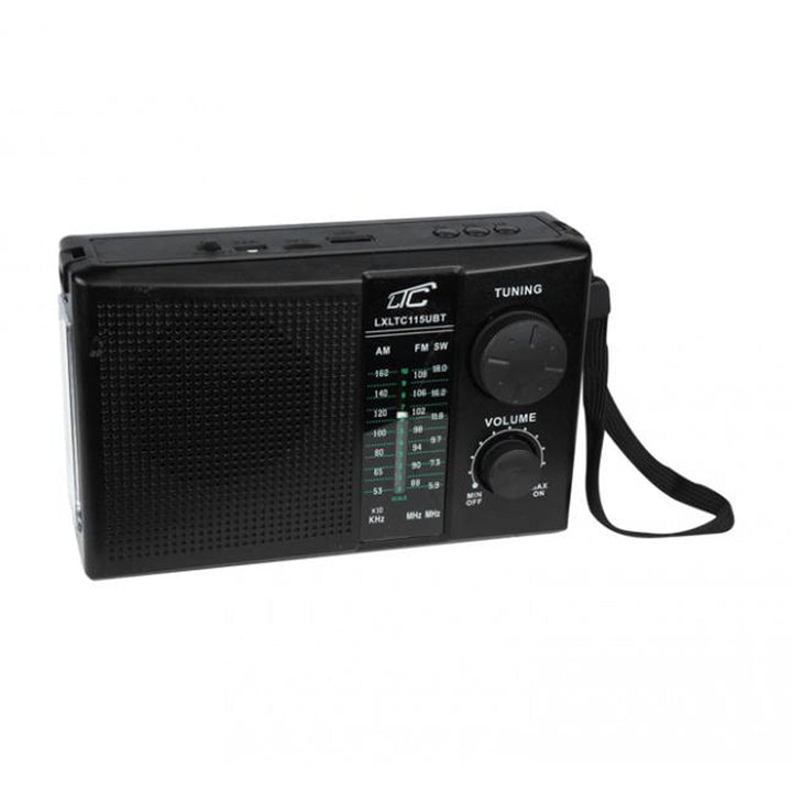 Преносимо радио LTC, Bluetooth, FM/AM/SW, соларен панел, LXLTC115UBT