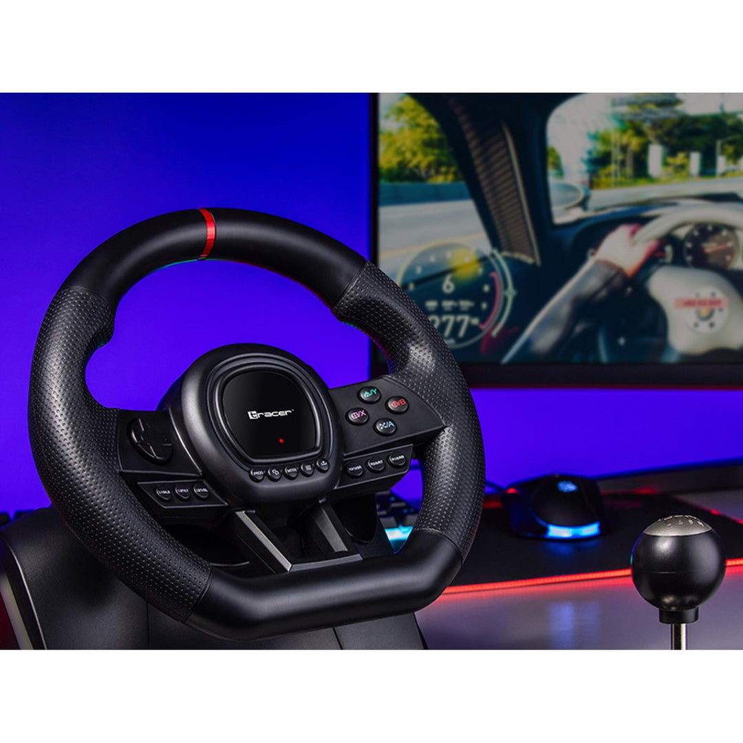 Волан, скоростна кутия, педали Tracer за PC, PS3, PS4, Xbox One, Xbox 360, Switch, Simracer