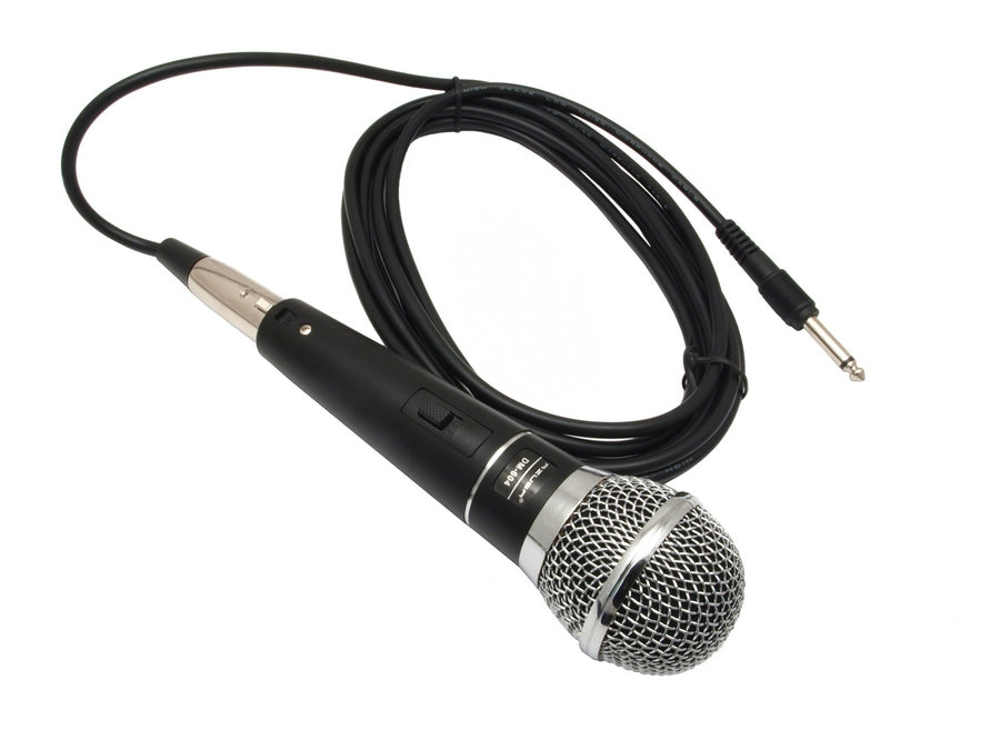 Динамичен микрофон Rebel DM-604 + калъф, кабел XLR към 6,3 мм жак